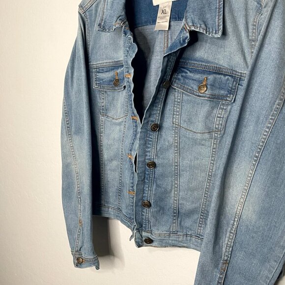 Social Standards by Sanctuary Classic Denim Jean Jacket Size XL - Picture 5 of 9